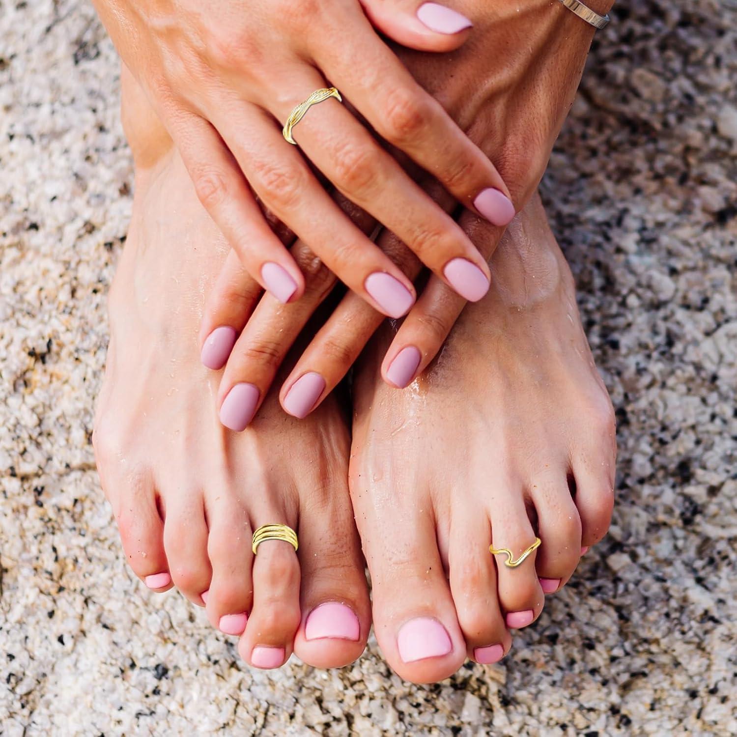 Conjunto de 3 Anillos de Dedo Ajustables Acero Inoxidable Mujeres