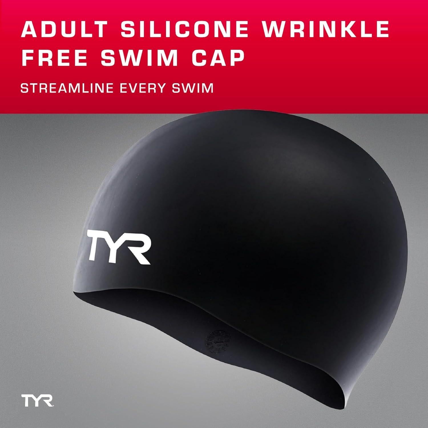 Gorro de Natación de Silicona TYR LCS - Protección Cabello