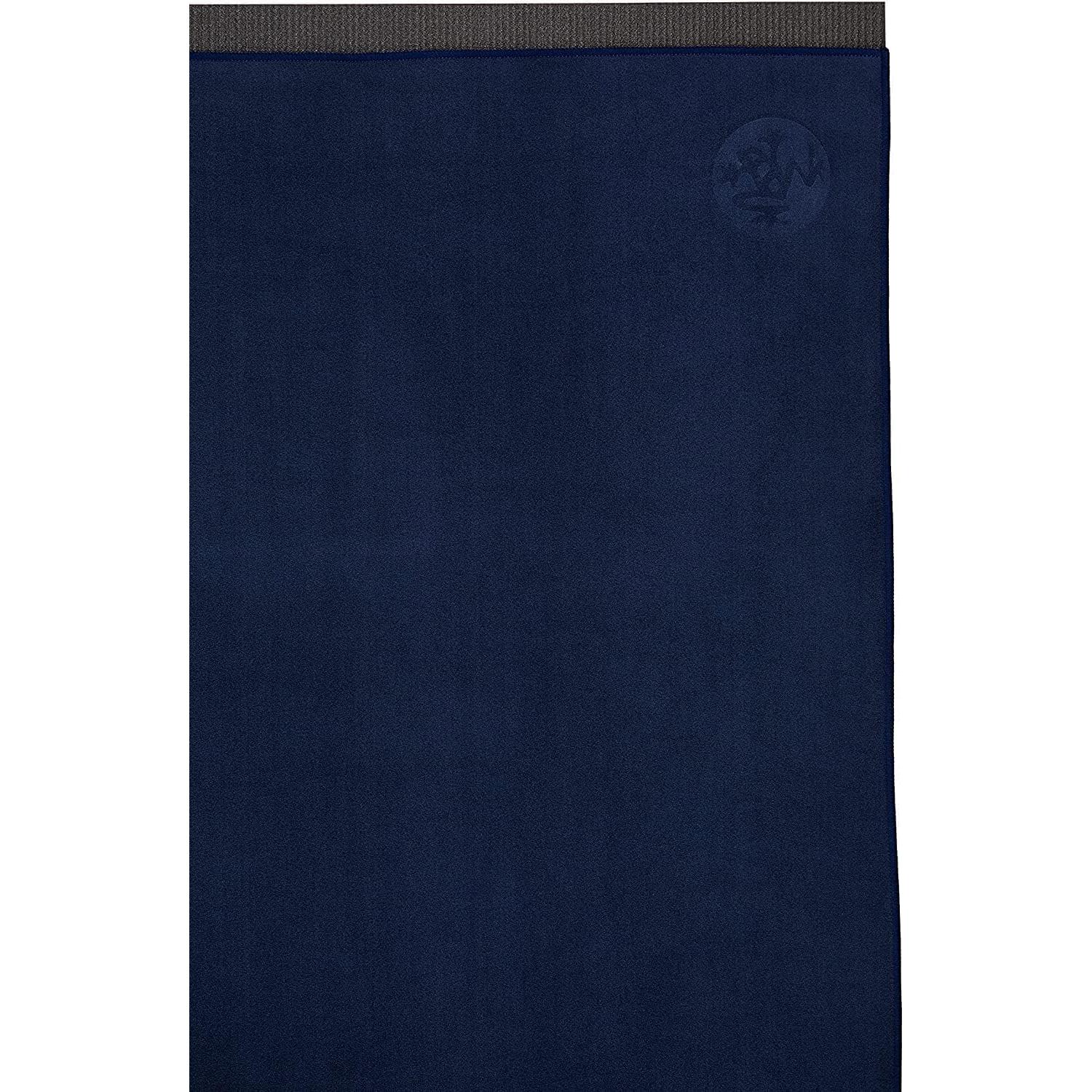 Toalla de Yoga Manduka eQua - Microfibra, 182 cm, Color Medianoche