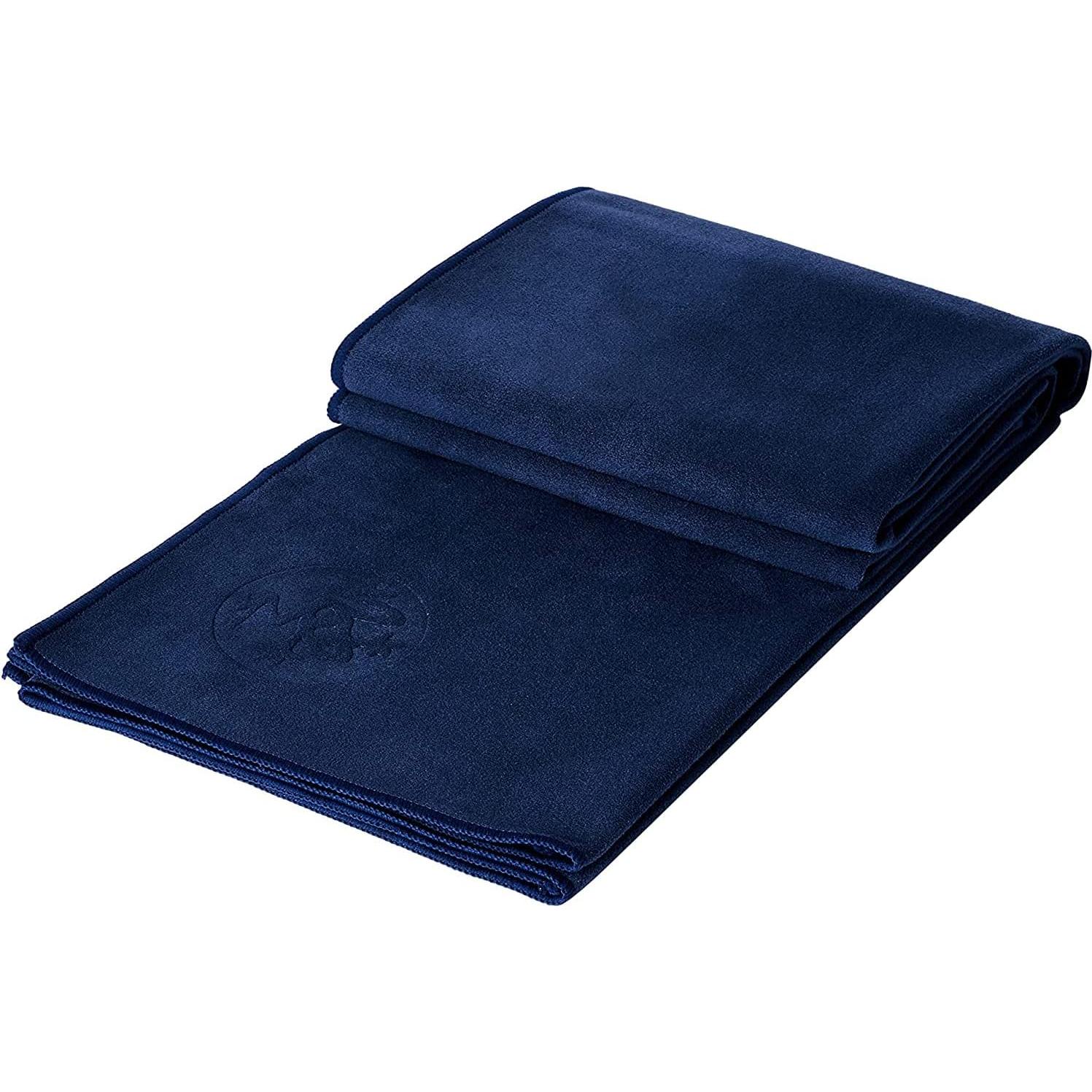 Toalla de Yoga Manduka eQua - Microfibra, 182 cm, Color Medianoche