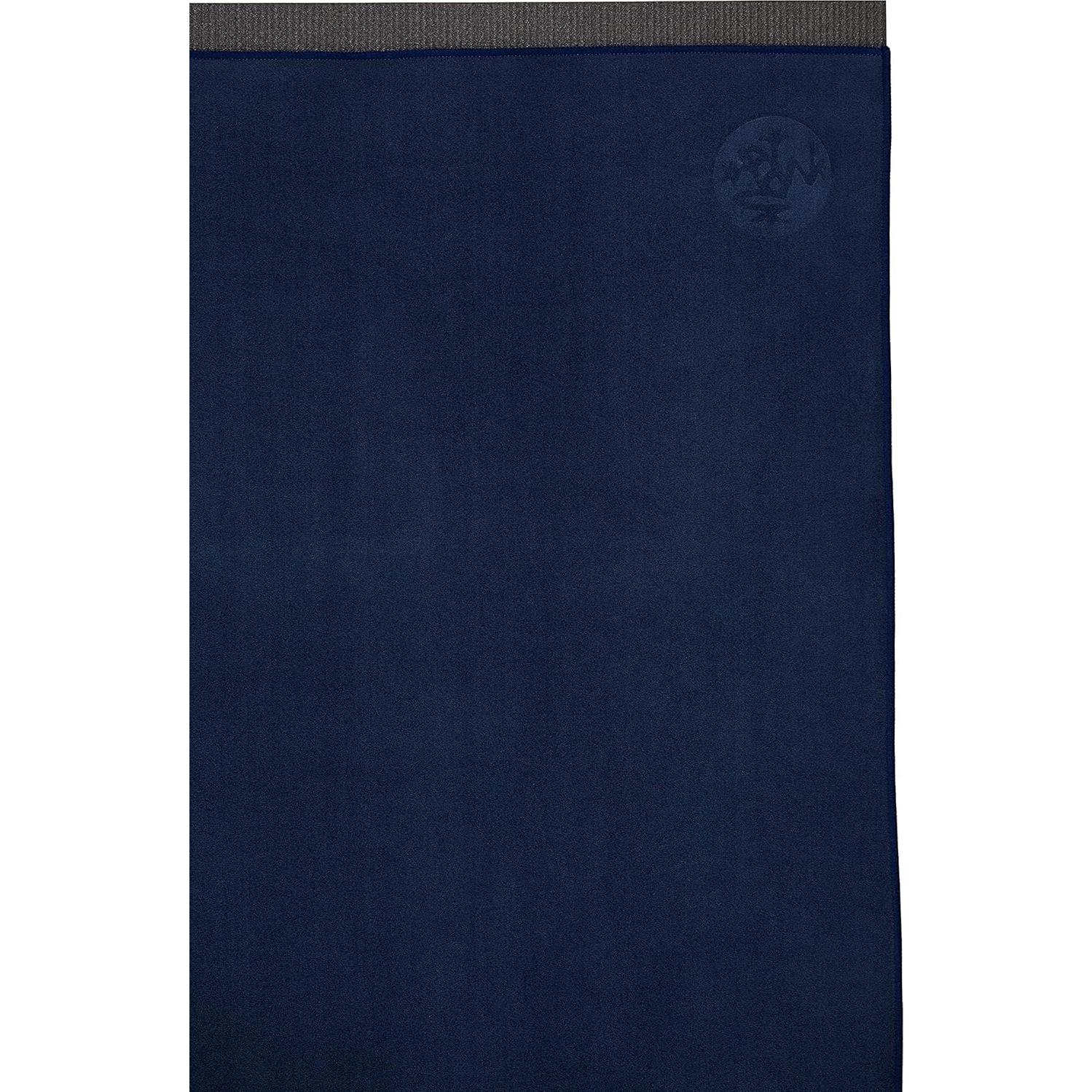 Toalla de Yoga Manduka eQua - Microfibra, 182 cm, Color Medianoche