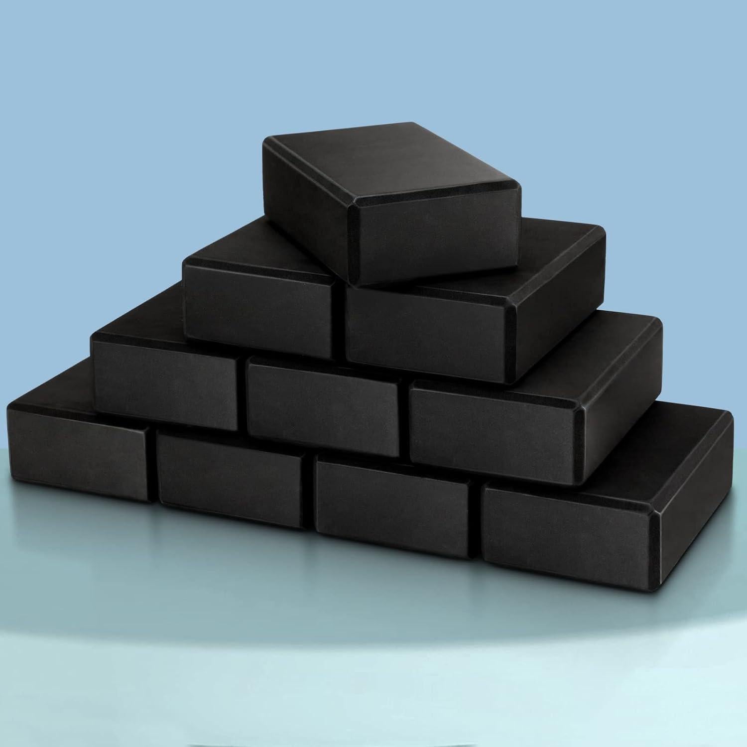 10 Bloques de Yoga EVA Antideslizantes Yilloog 23x15x7.5cm