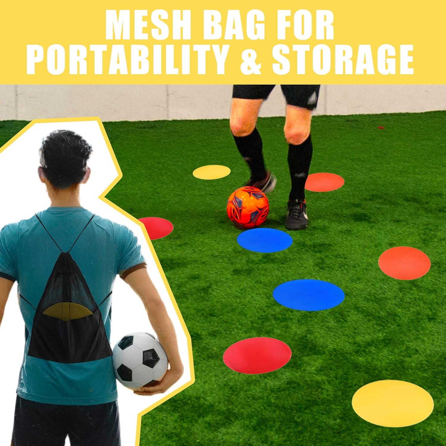 Conos Planos de Caucho Antideslizante MIVERYEA 9 Pulgadas 6 Piezas