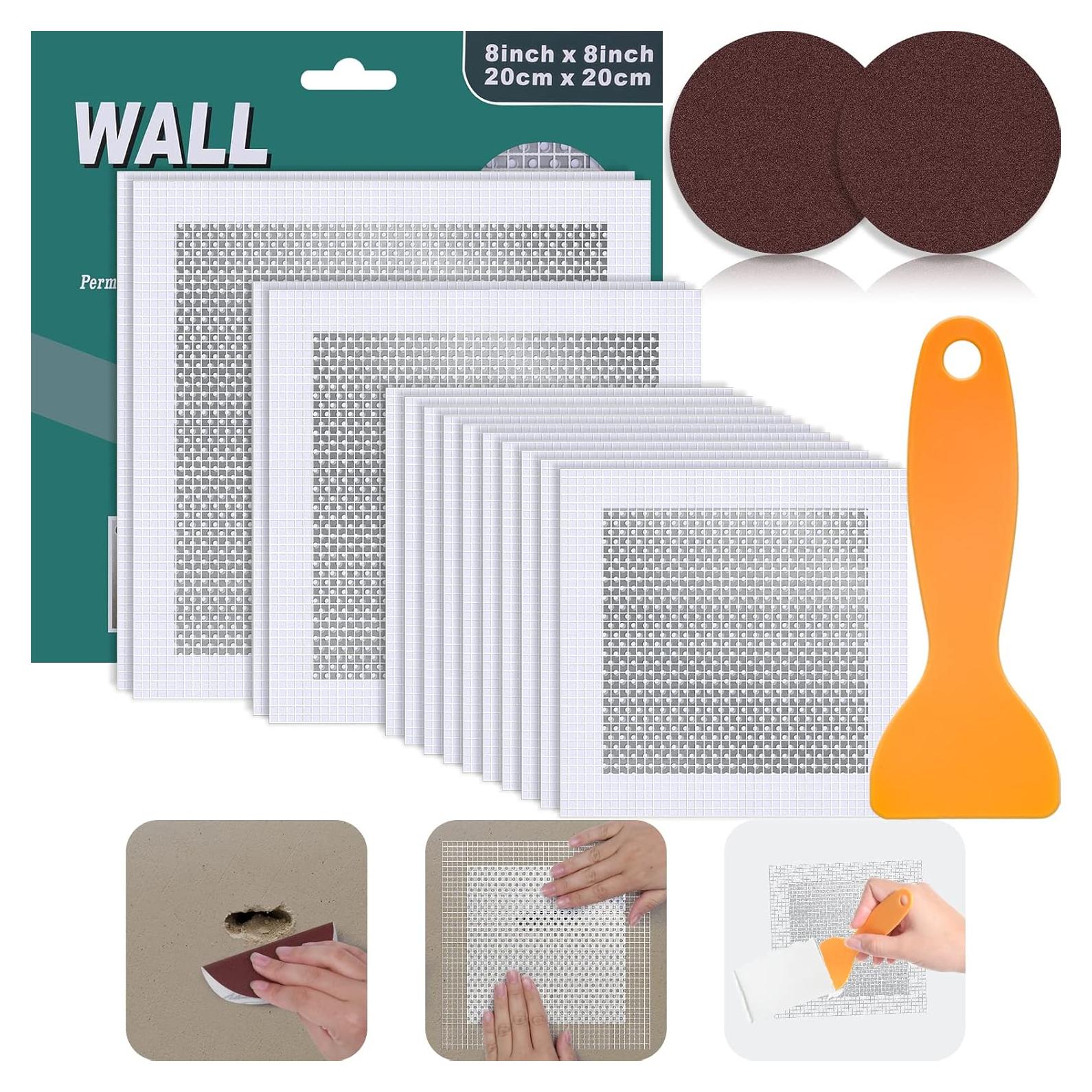 Kit de Reparación de Paneles de Yeso Mckanti 14 Parches 4-10"