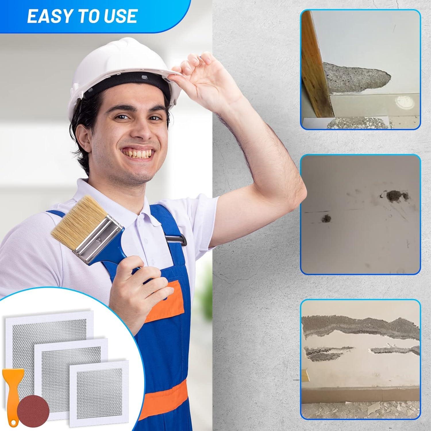 Kit de Reparación de Paneles de Yeso Mckanti 14 Parches 4-10"