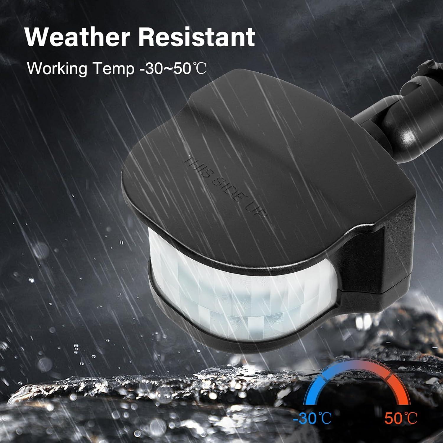 Sensor de Movimiento Treewell 240 Grados Ajustable 18m