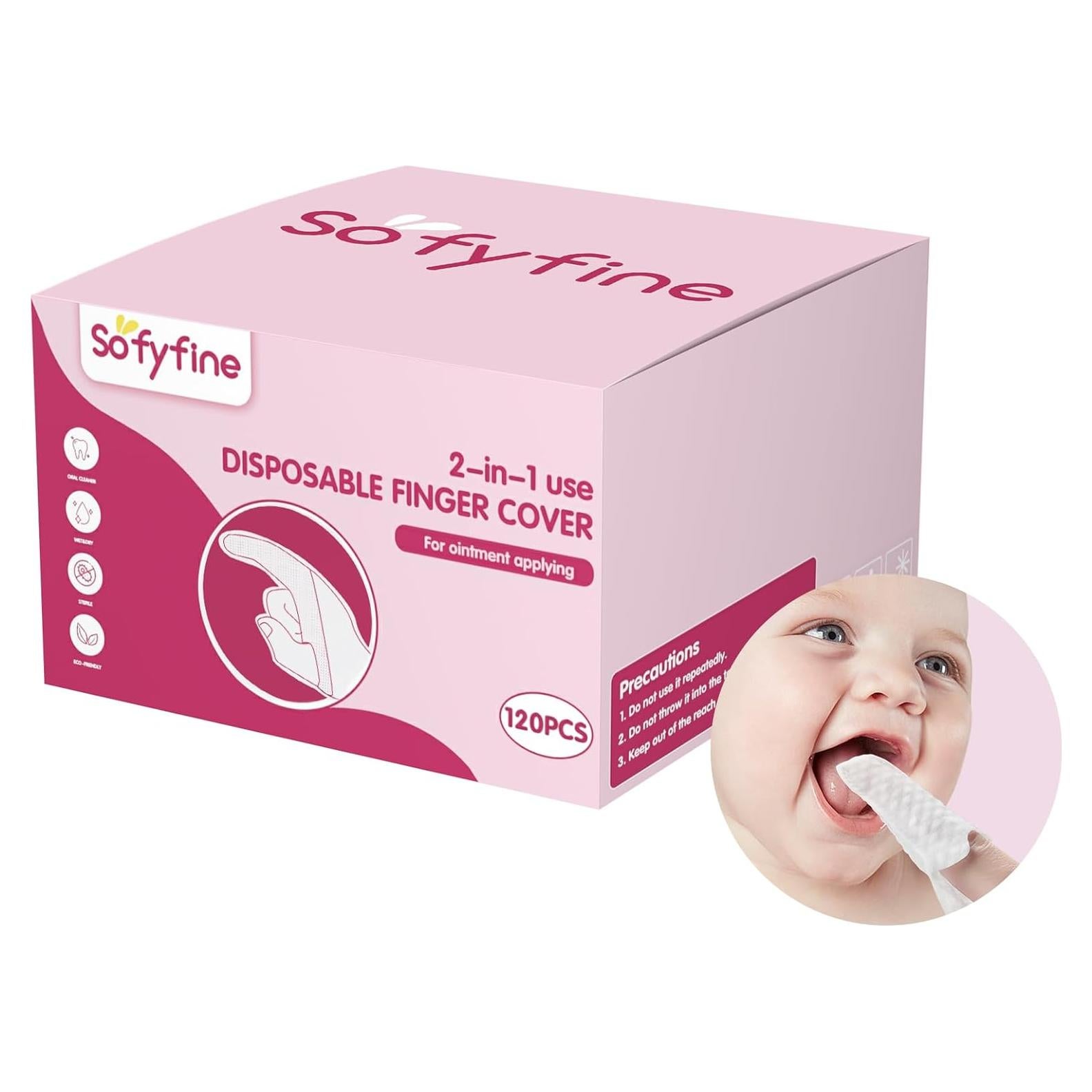 Limpiador de Lengua para Bebés SOFYFINE 60 Unidades Higiene Oral