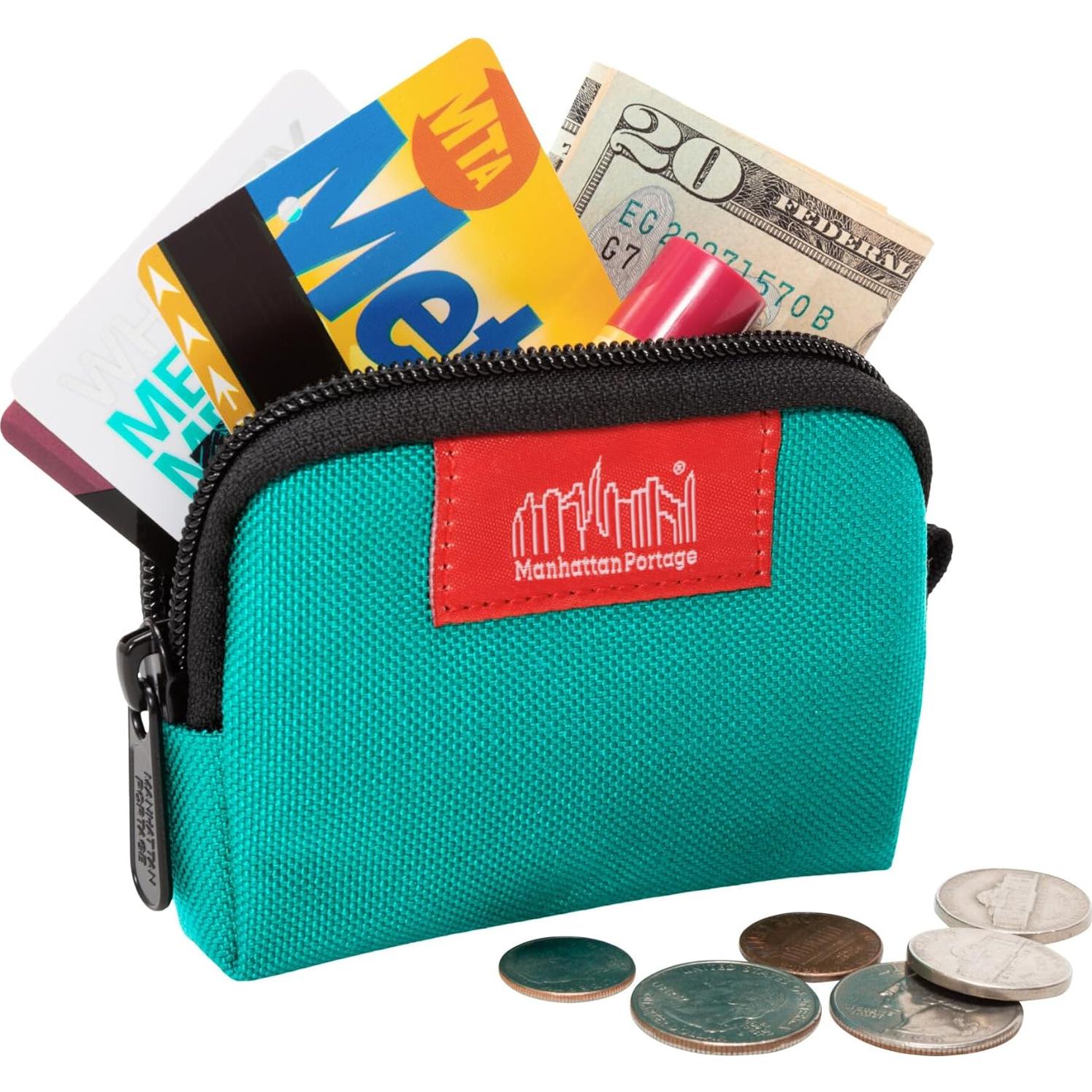 Monedero Manhattan Portage 1008 Ros Azul Aqua Resistente al Agua