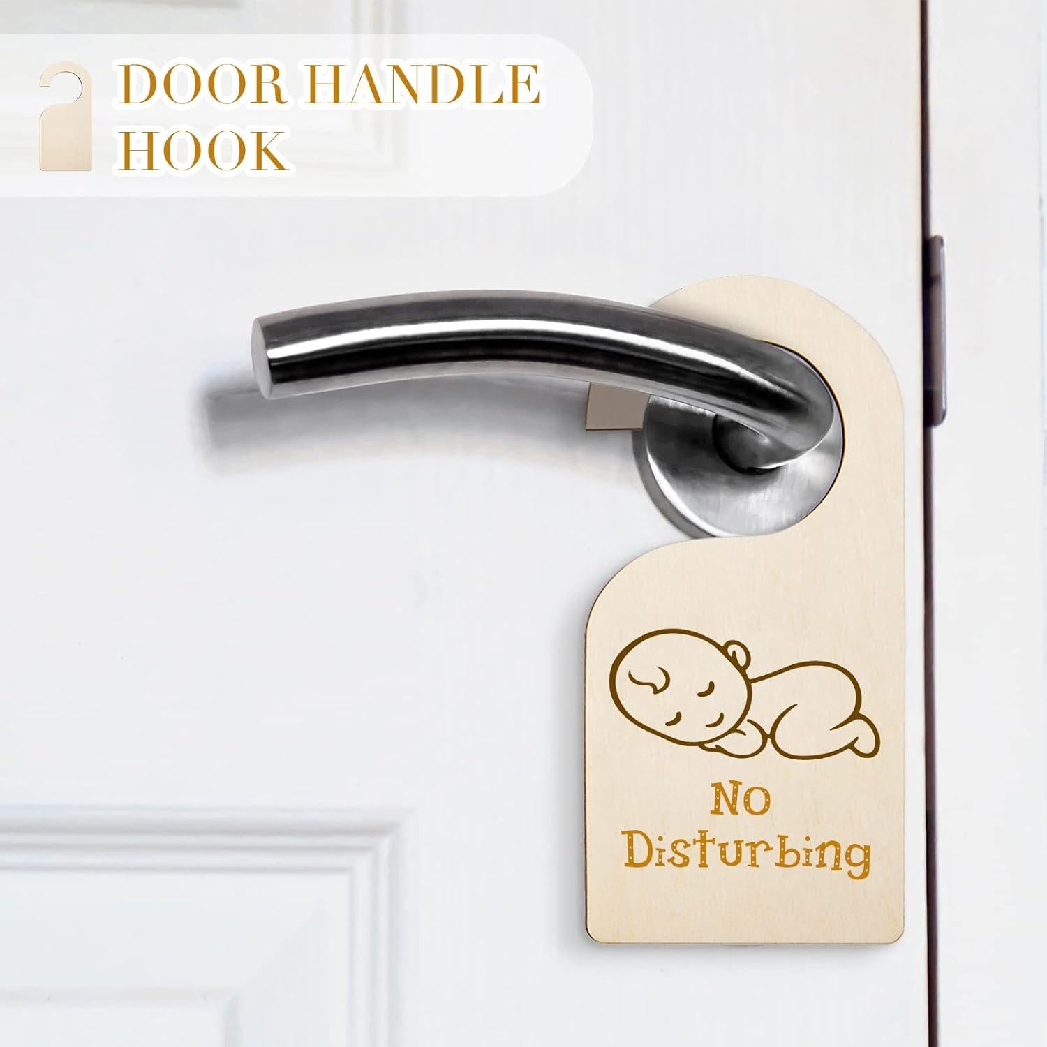 Separadores de Ropa de Madera Patelai 50 Piezas Blancos