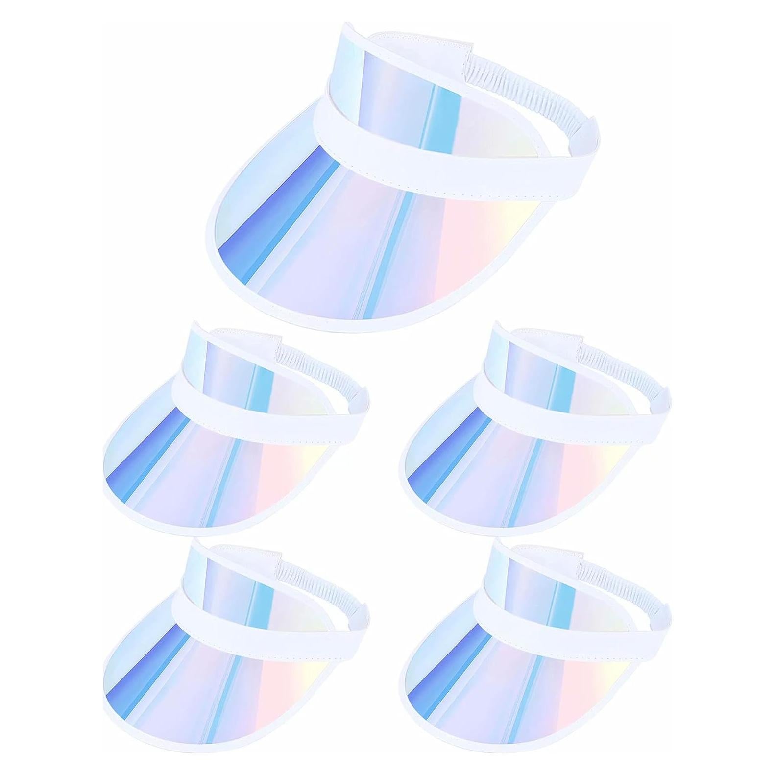 Paquete de 5 Gorras Visera Coloridas para Mujeres - Ajuste Cómodo