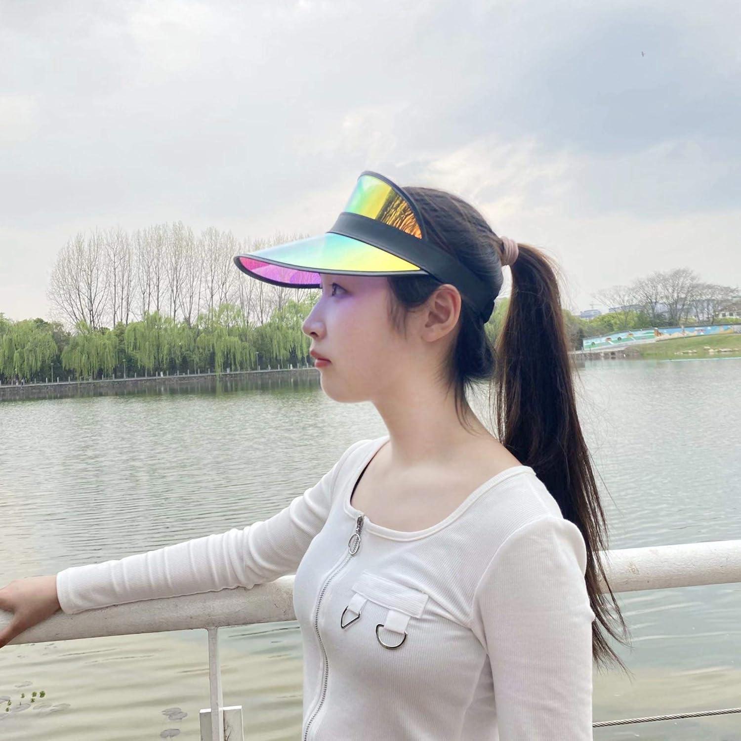 Paquete de 5 Gorras Visera Coloridas para Mujeres - Ajustables