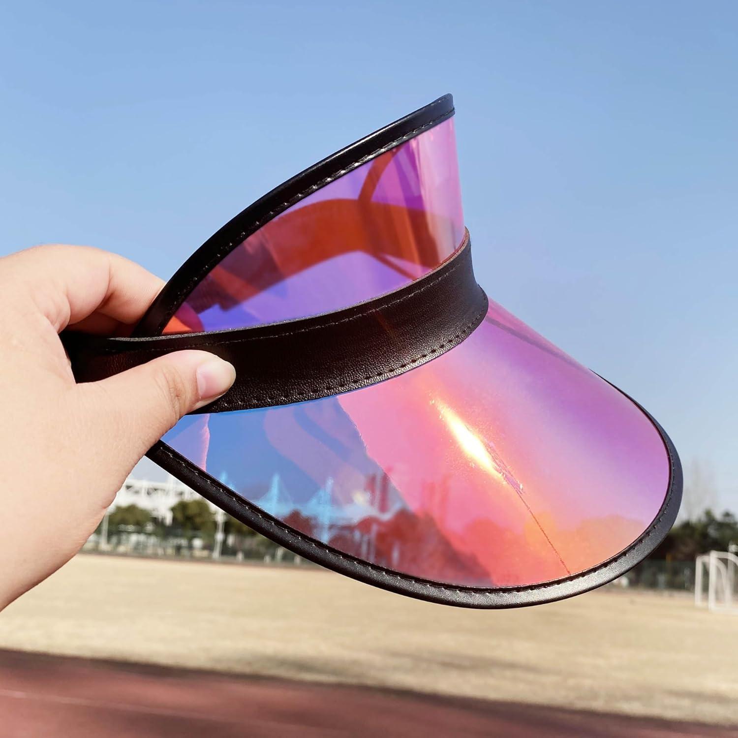 Paquete de 5 Gorras Visera Coloridas para Mujeres - Ajustables