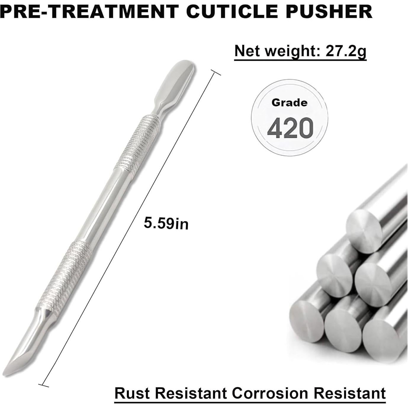Empujador de Cutículas Cuadrado HaimiLiya + Limas 100/180