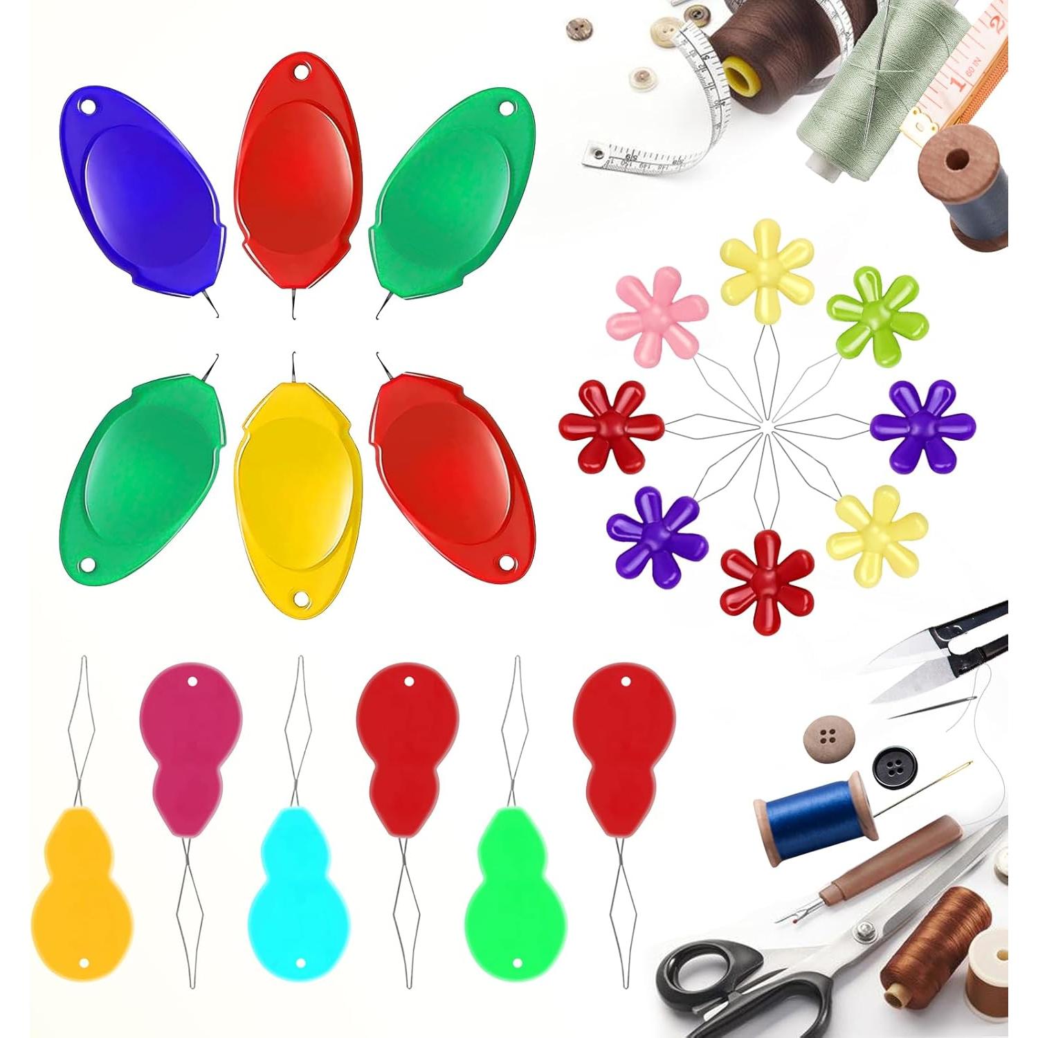 Kit de Enhebradores de Agujas CousDUoBe 32 Piezas Multi-Tamaños