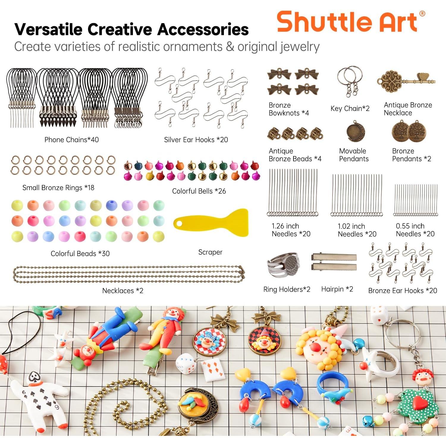 Kit de Arcilla Polimérica Shuttle Art 112 Colores y 20 Herramientas