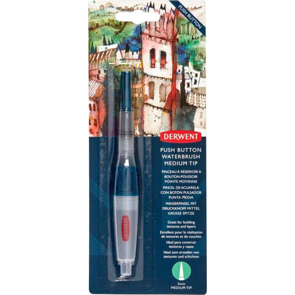 Pincel de Agua Derwent Punta Media 23.5 cm Nylon