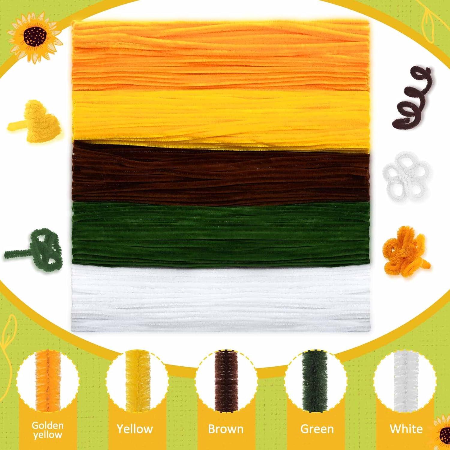 Conjunto de Limpiapipas Peryiter 371 Flores Naranja DIY