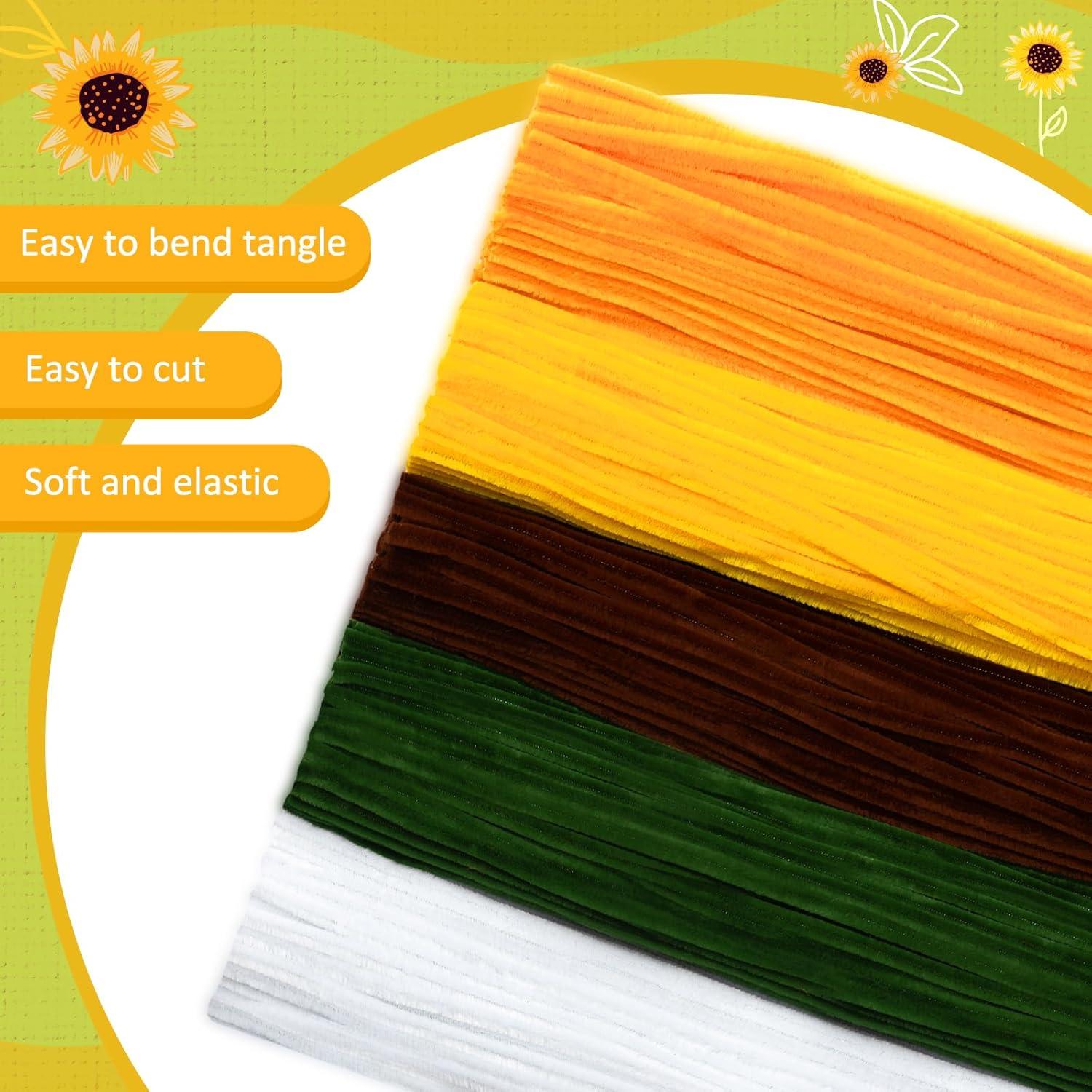 Conjunto de Limpiapipas Peryiter 371 Flores Naranja DIY