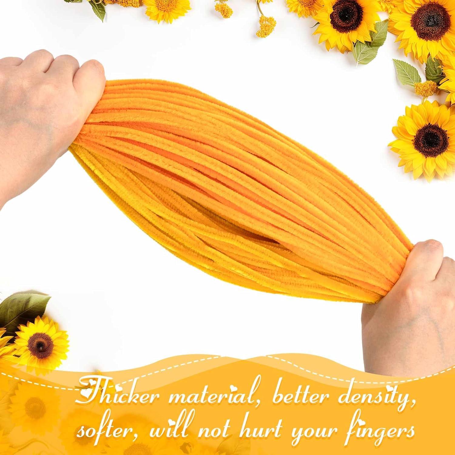 Conjunto de Limpiapipas Peryiter 371 Flores Naranja DIY