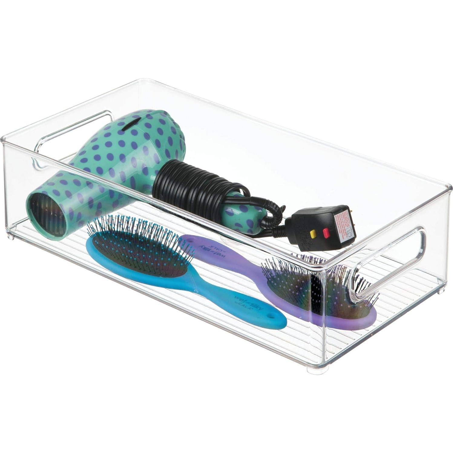 Contenedor de Almacenamiento iDesign 20x10x37 cm Claro