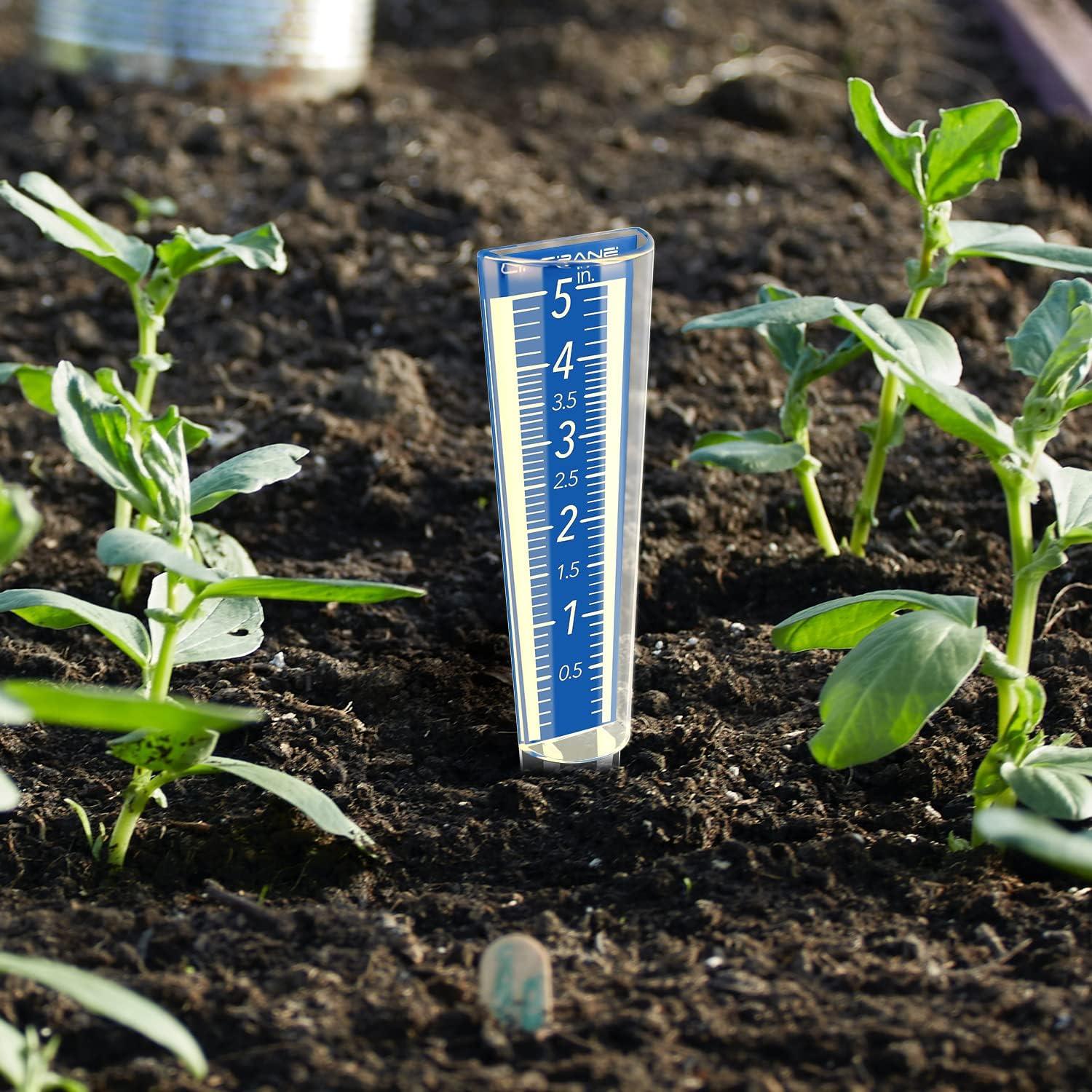 Medidor de Lluvia Circrane Azul 12.7 cm con Soporte y Tornillos