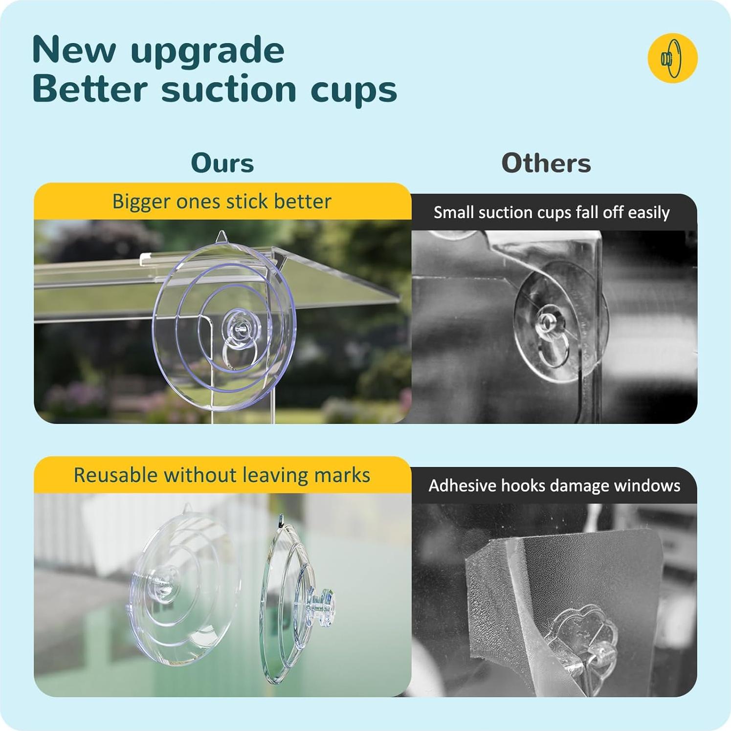 Comedero para Aves de Ventana MrCrafts Nature Rectángulo 0.23 kg