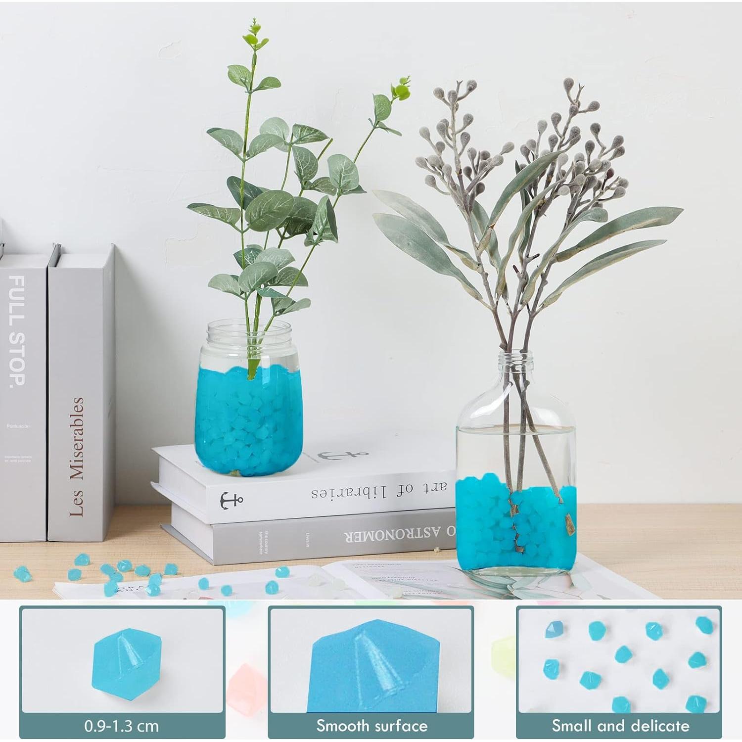 300 Piedras Brillantes en la Oscuridad Azul - Decoración Jardín