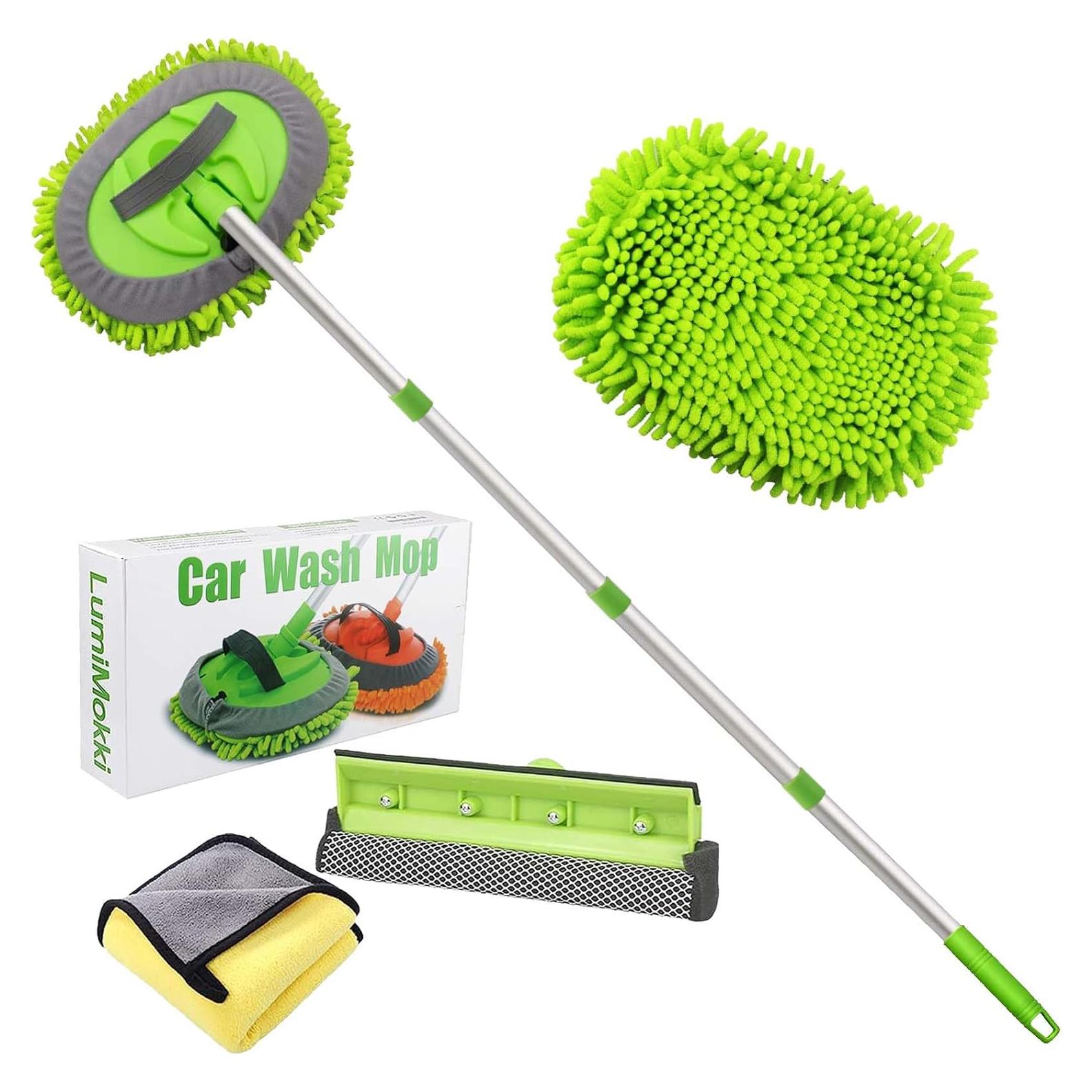 Kit de Limpieza de Autos LumiMokki 8 Piezas con Mango Inoxidable