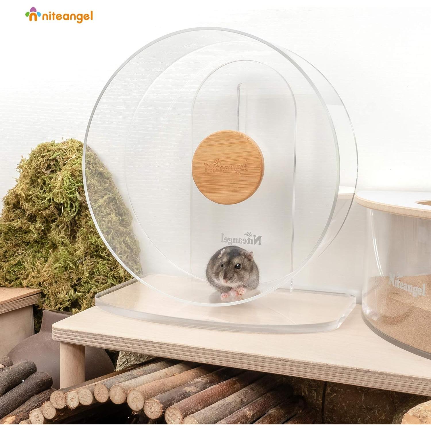 Rueda de Ejercicio Silenciosa Niteangel para Hámster Enano 21.84 cm