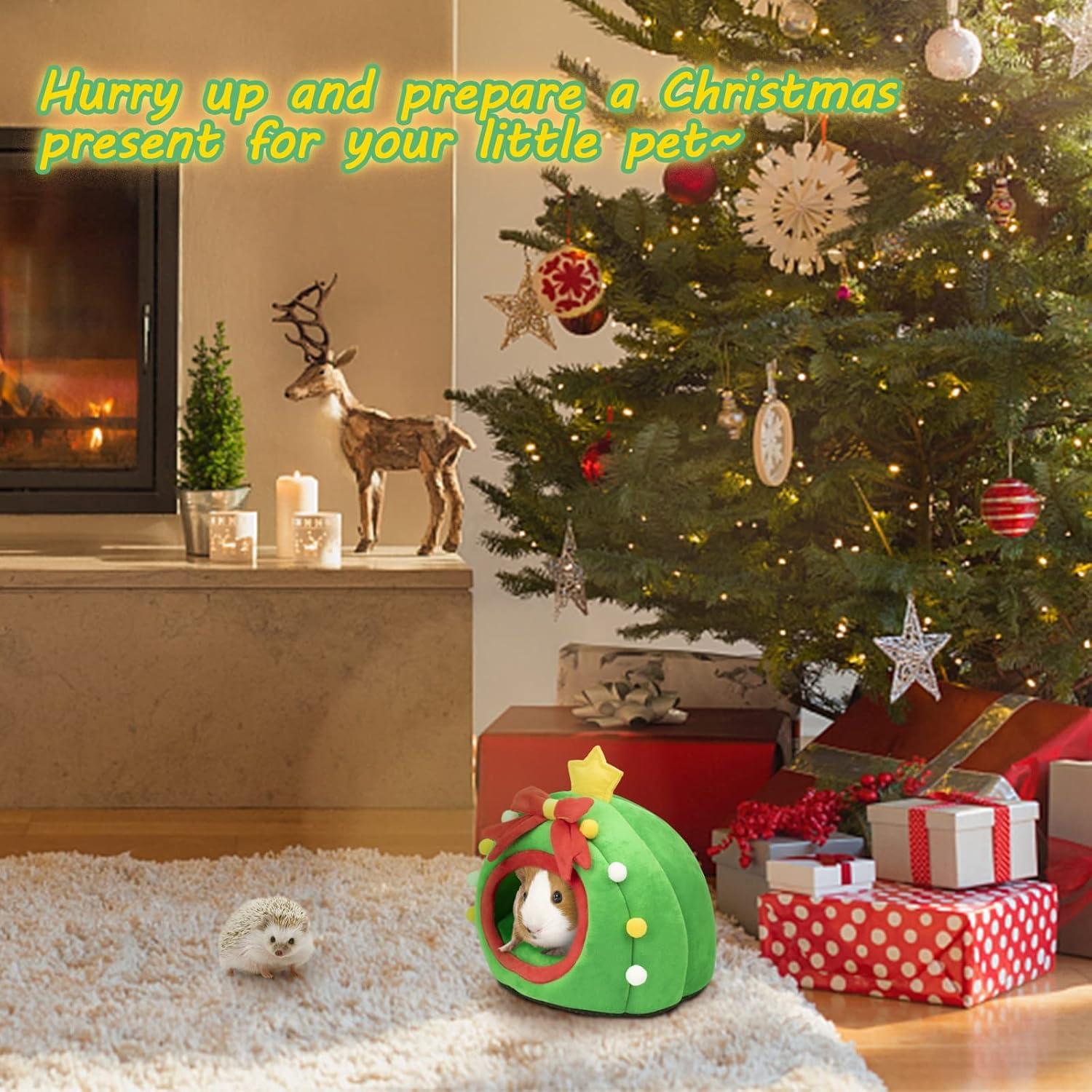 Cama para Cobayas YUEPET Refugio Lavable Verde 21.8cm