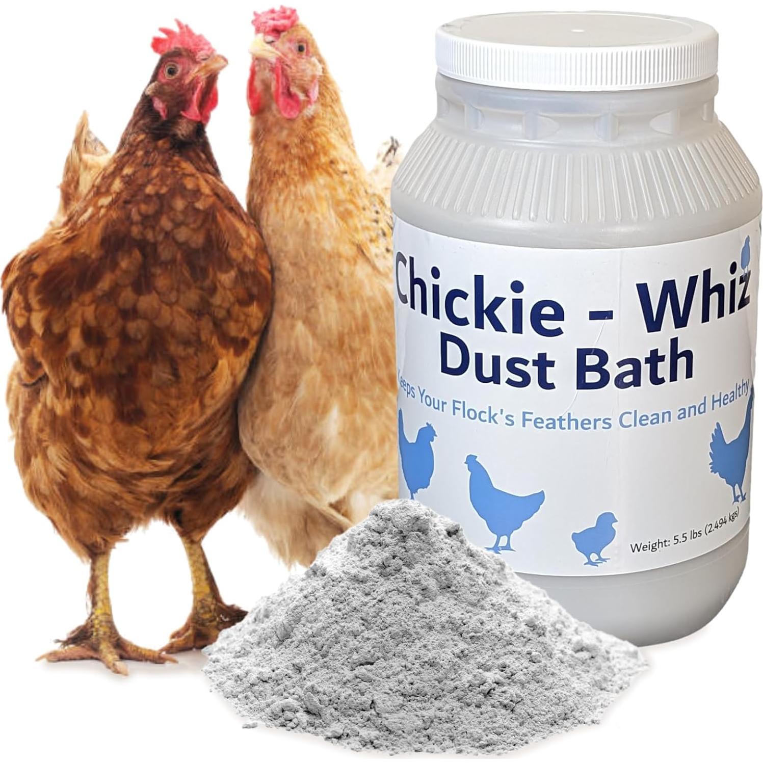 Chickie Whiz Polvo de Baño 2.5kg Natural para Pollos