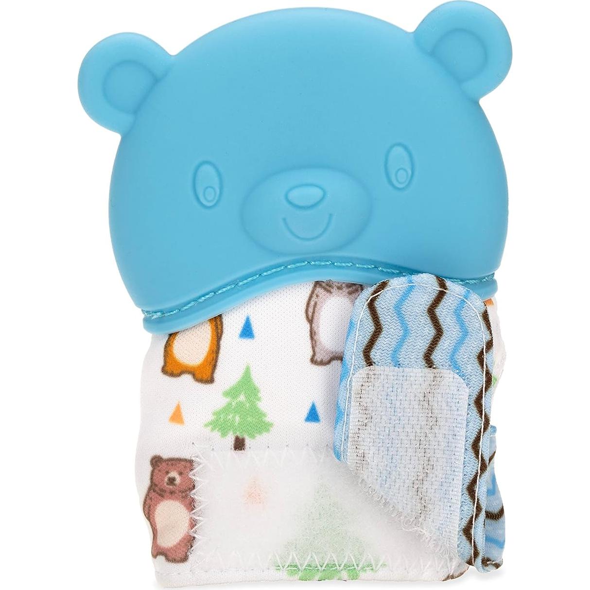 Mitón de Silicona para Dentición Nuby Oso 3+ Meses