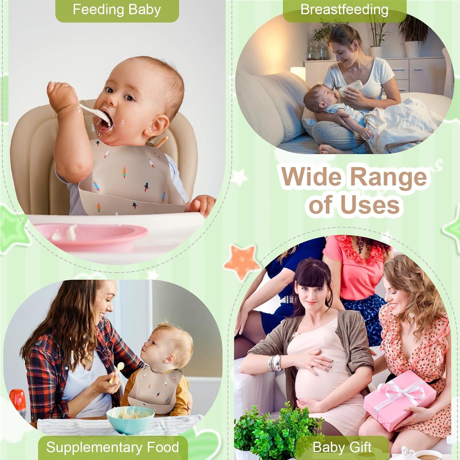 Babero de Silicona Accmor Cohete Impermeable para Bebés