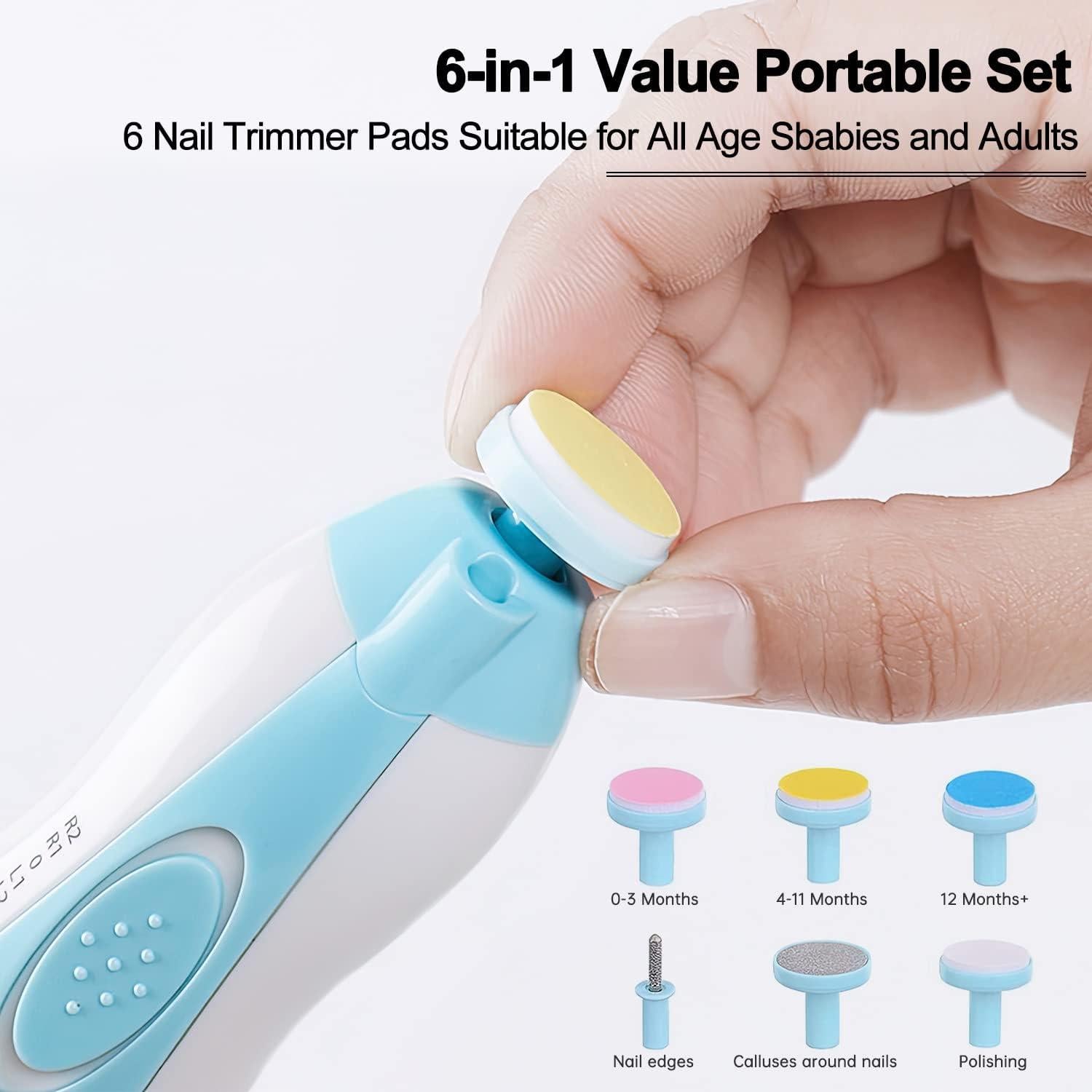 Cortador de Uñas Eléctrico SCAIKTIG para Bebés y Adultos