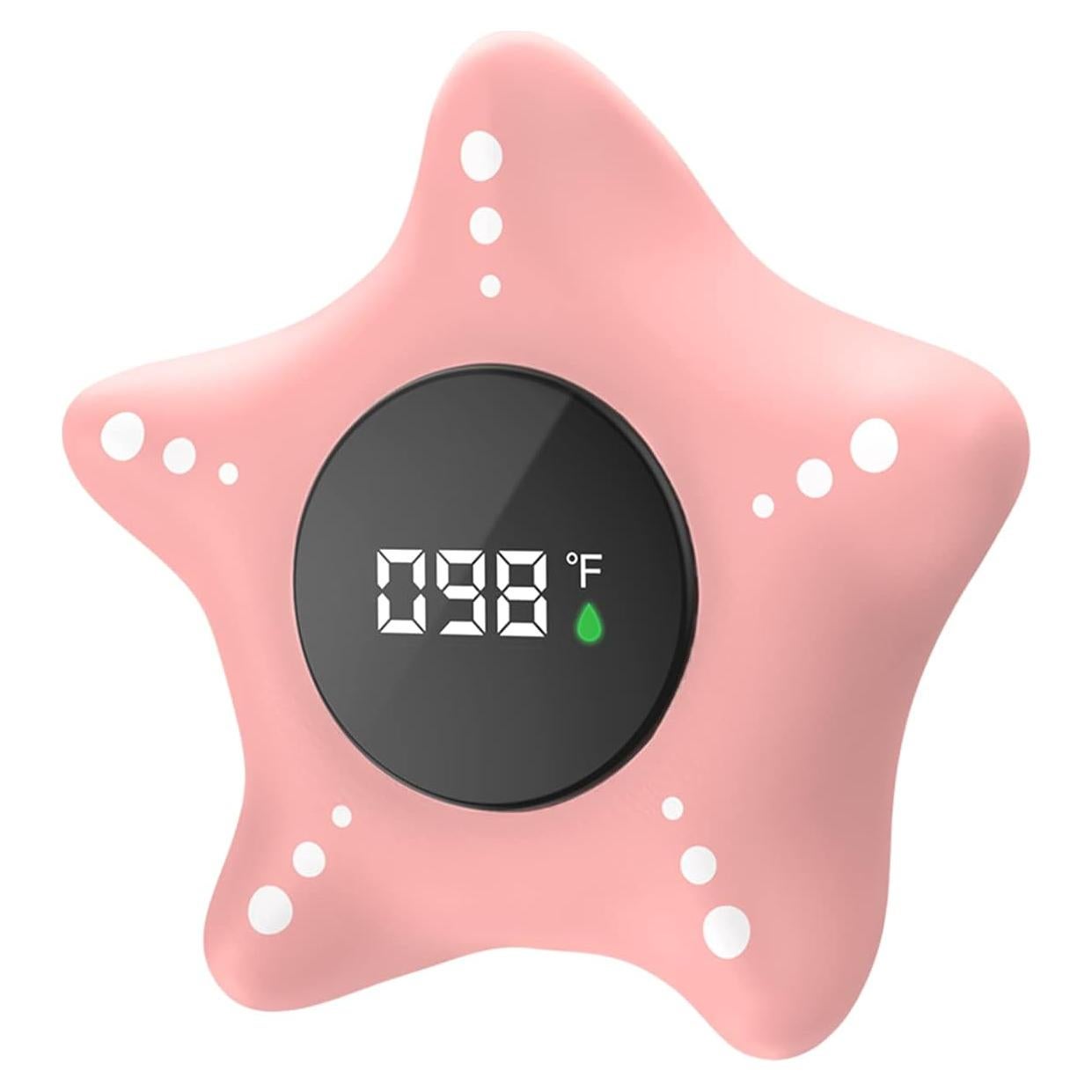 Termómetro de Baño Flotante Ledfaah Rosa para Bebés