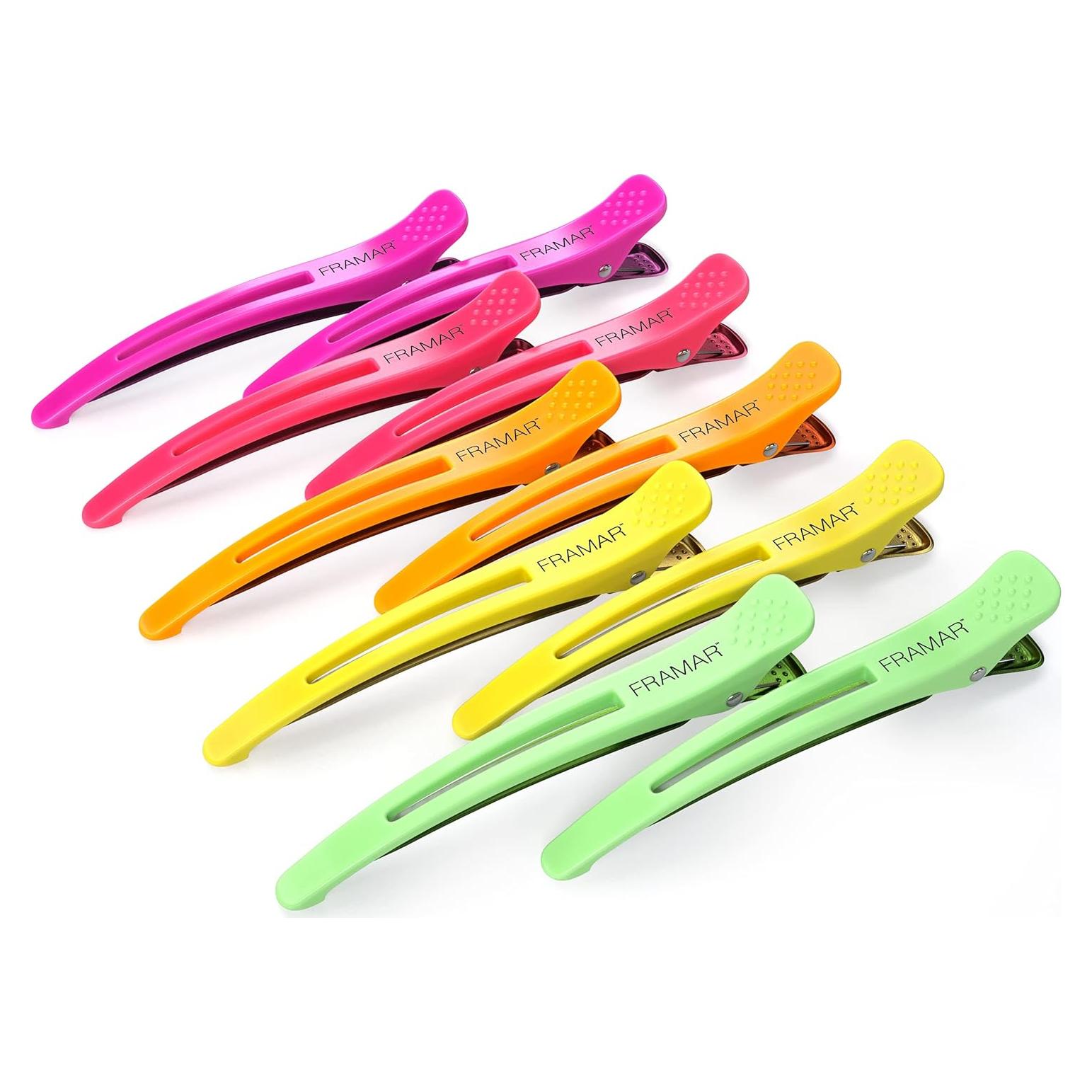 Clips para Cabello Framar Neon - 10 Pack Sin Marcas