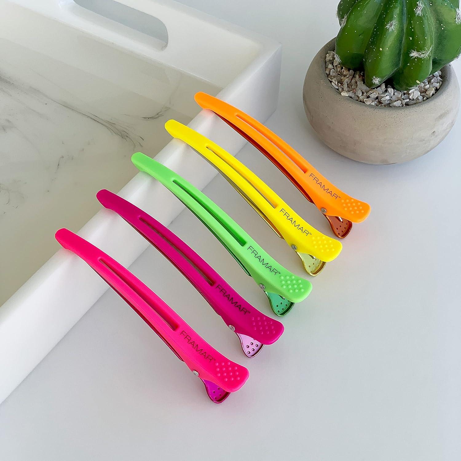 Clips para Cabello Framar Neon - 10 Pack Sin Marcas
