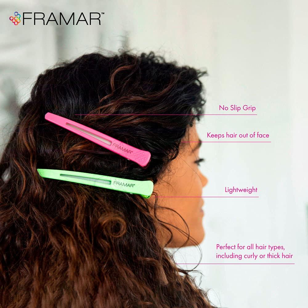 Clips para Cabello Framar Neon - 10 Pack Sin Marcas