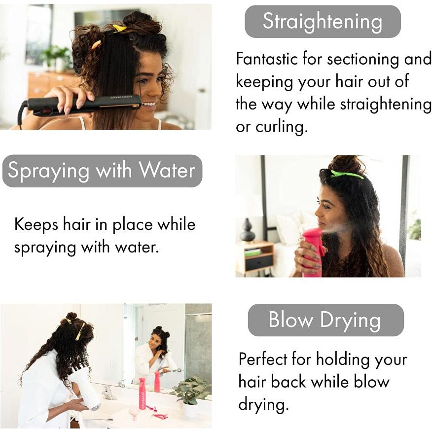 Clips para Cabello Framar Neon - 10 Pack Sin Marcas