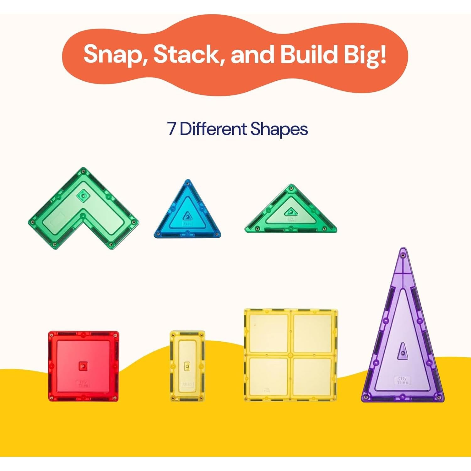 Azulejos Magnéticos PLAYVIBE 60 Pcs - Juguetes STEM 3+