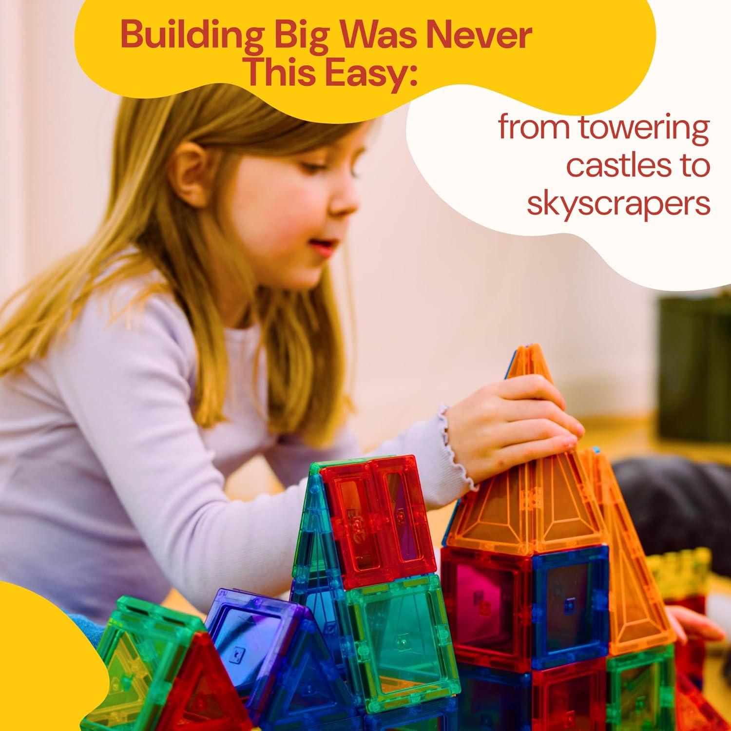 Azulejos Magnéticos PLAYVIBE 60 Pcs - Juguetes STEM 3+