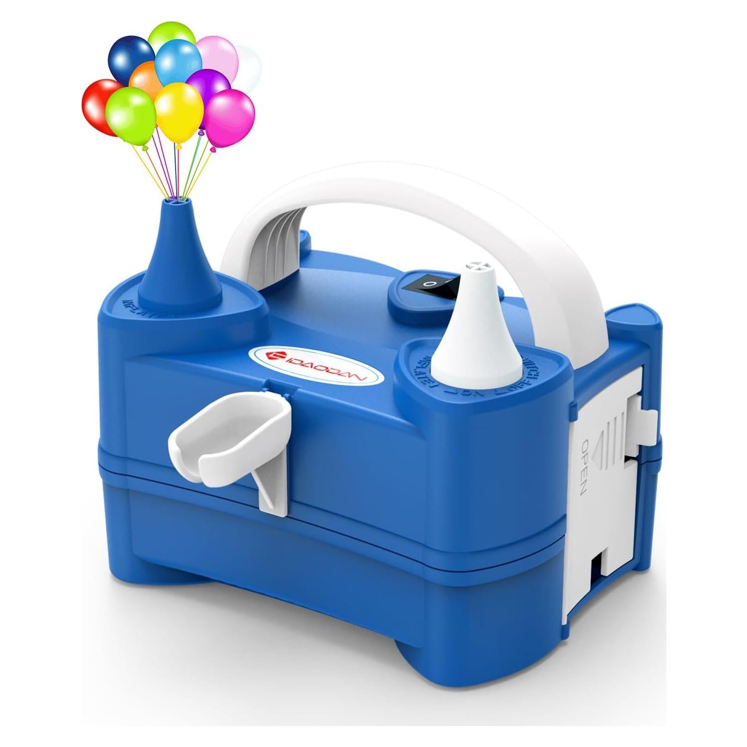 Bomba de Aire Eléctrica IDAODAN 600W Doble Boquilla Azul