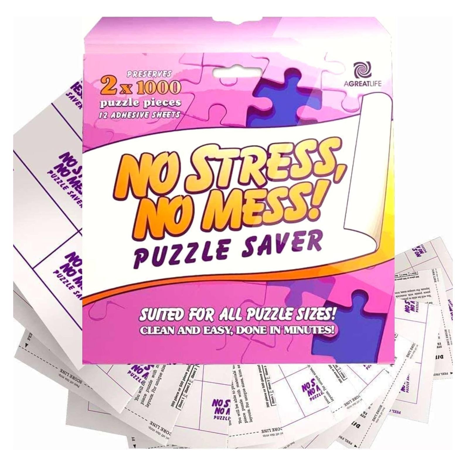 Hojas Adhesivas para Preservar Rompecabezas aGreatLife 12 Unidades