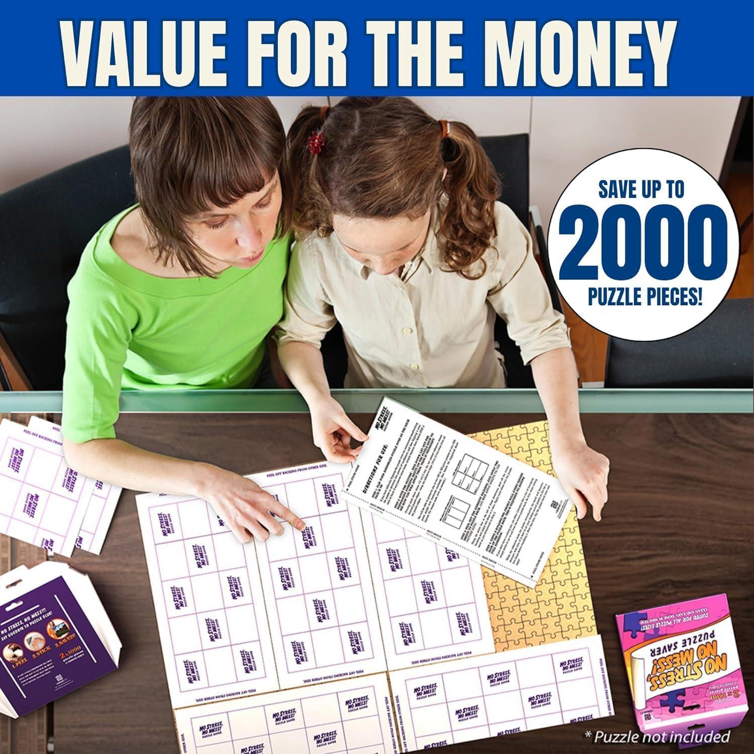 Hojas Adhesivas para Preservar Rompecabezas aGreatLife 12 Unidades