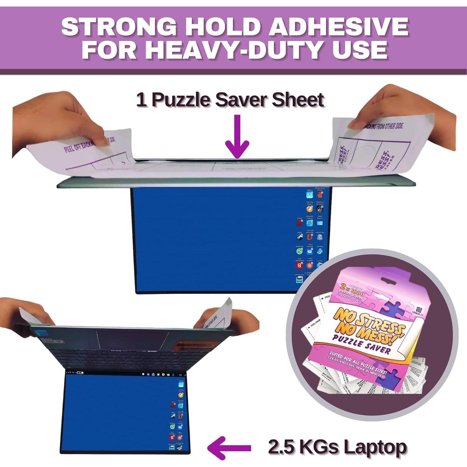 Hojas Adhesivas para Preservar Rompecabezas aGreatLife 12 Unidades