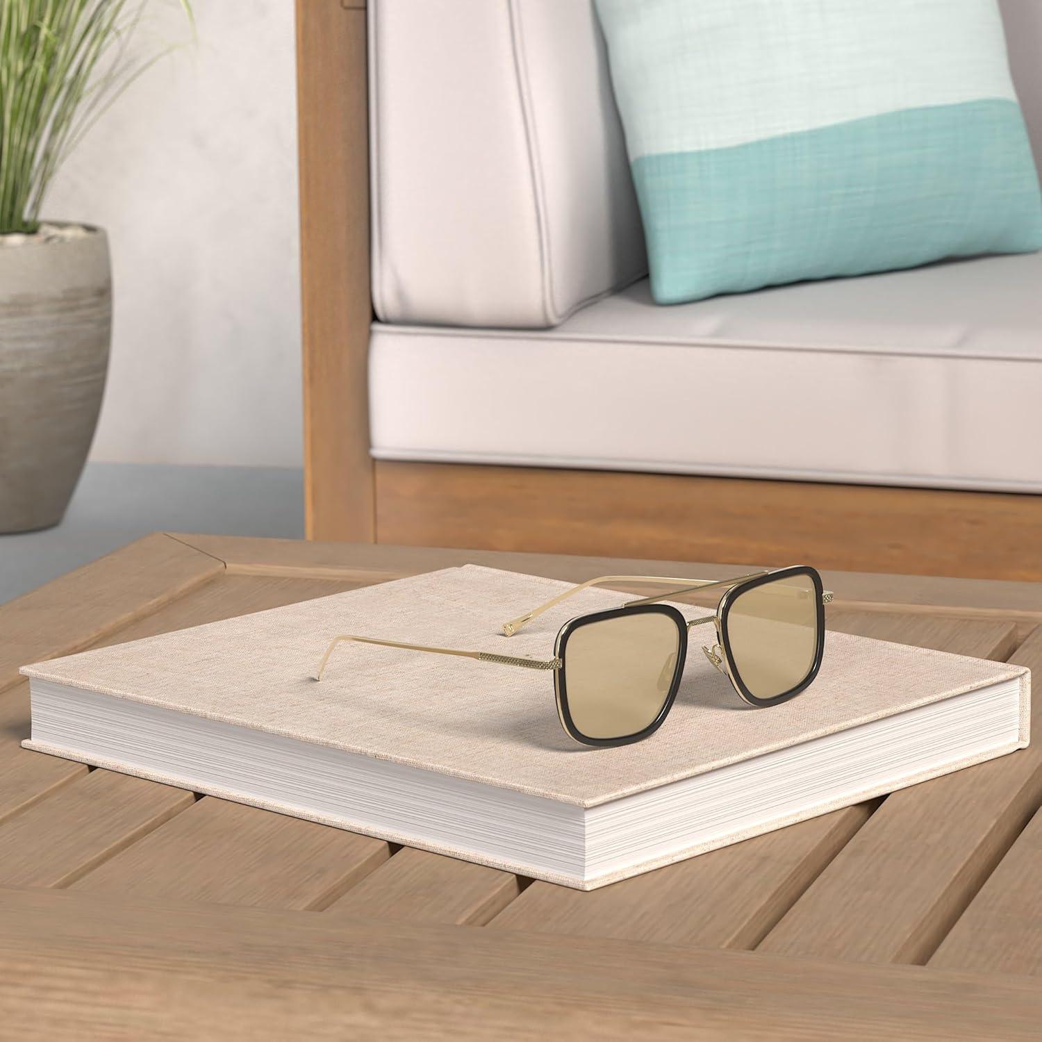 Gafas de Sol Cuadradas FEISEDY Retro UV400 para Mujeres