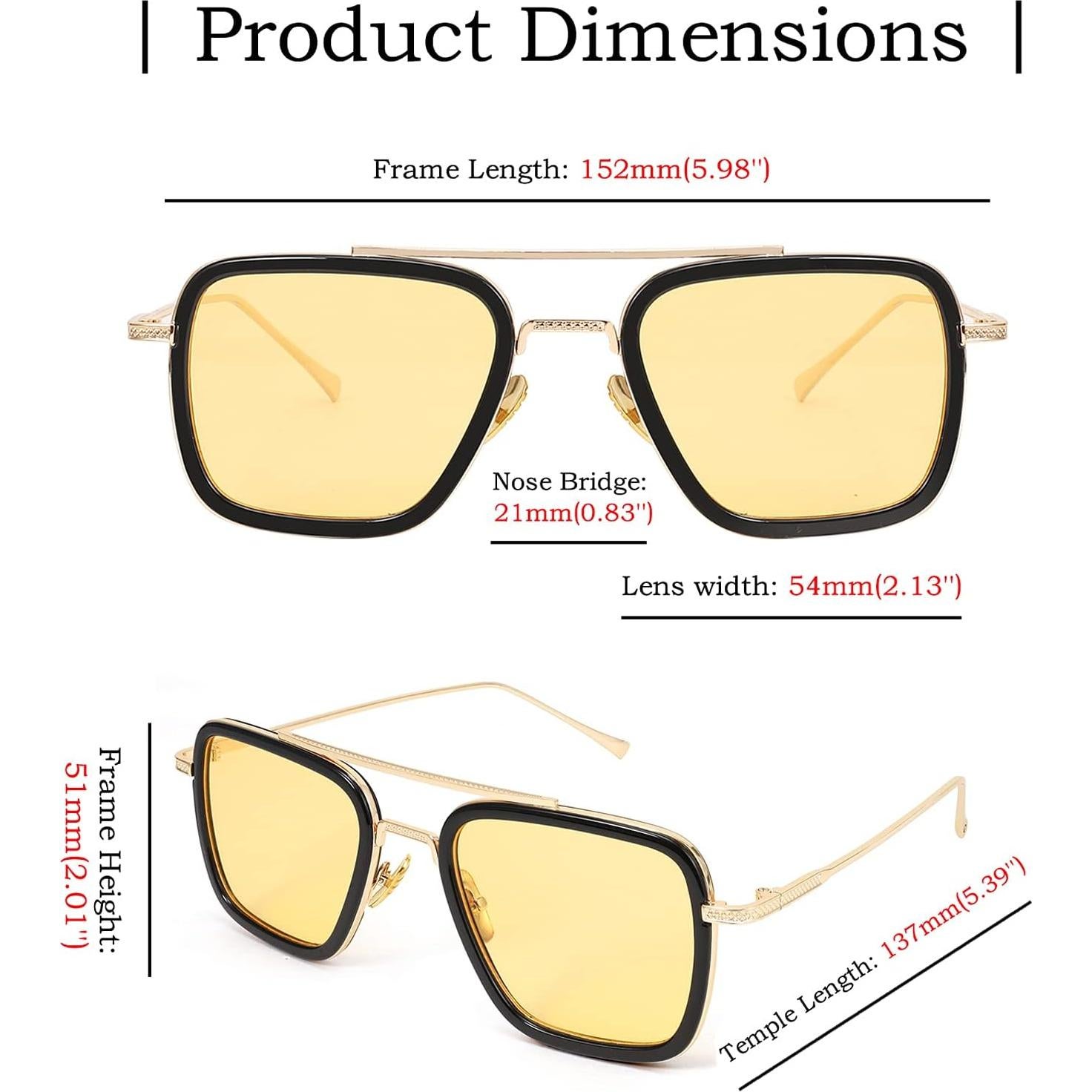 Gafas de Sol Cuadradas FEISEDY Retro UV400 para Mujeres
