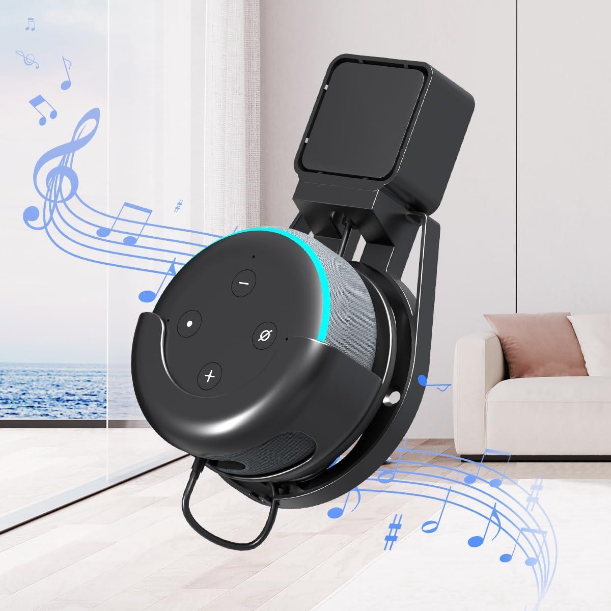 Soporte de Pared Suptek para Echo Dot 3ra Generación Negro
