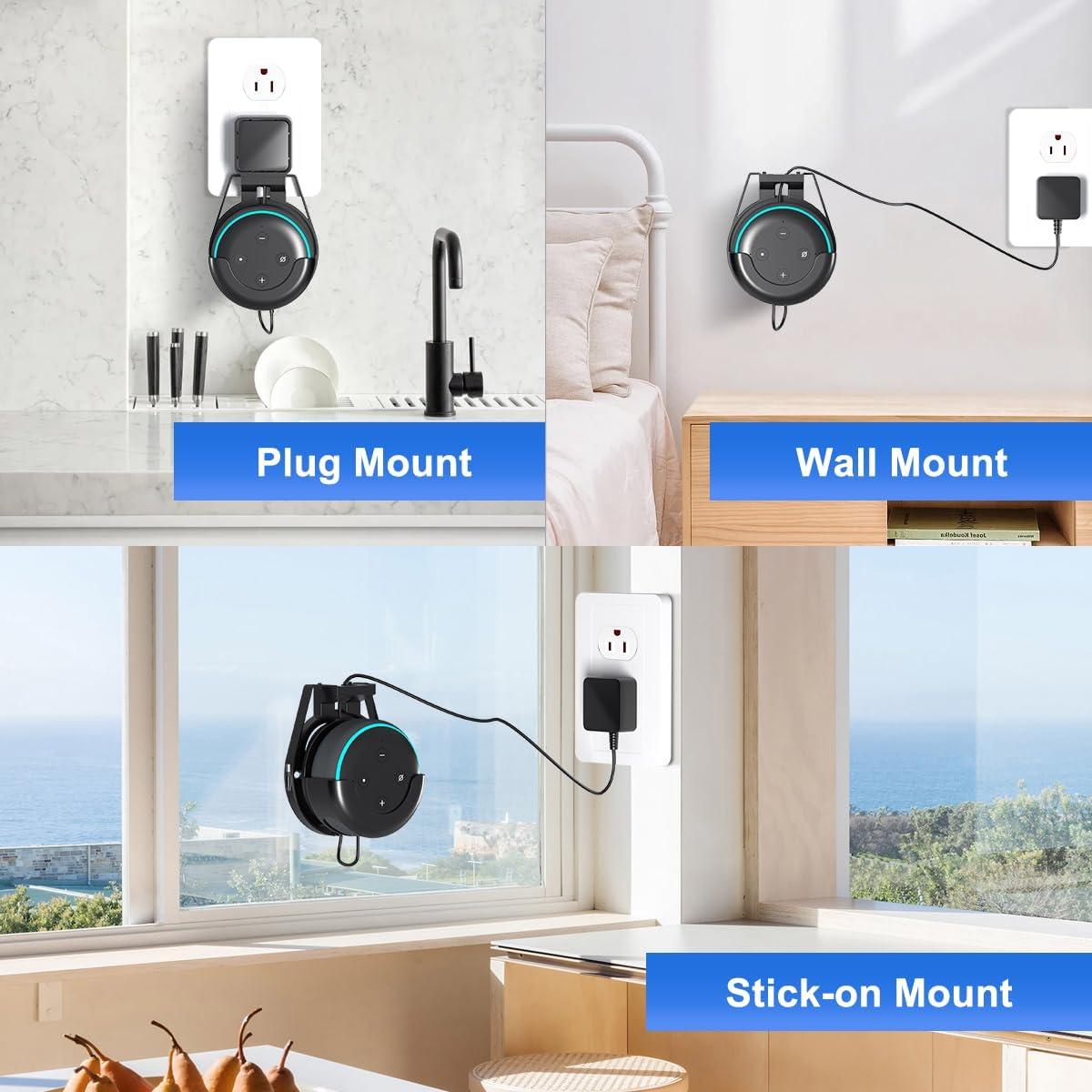 Soporte de Pared Suptek para Echo Dot 3ra Generación Negro