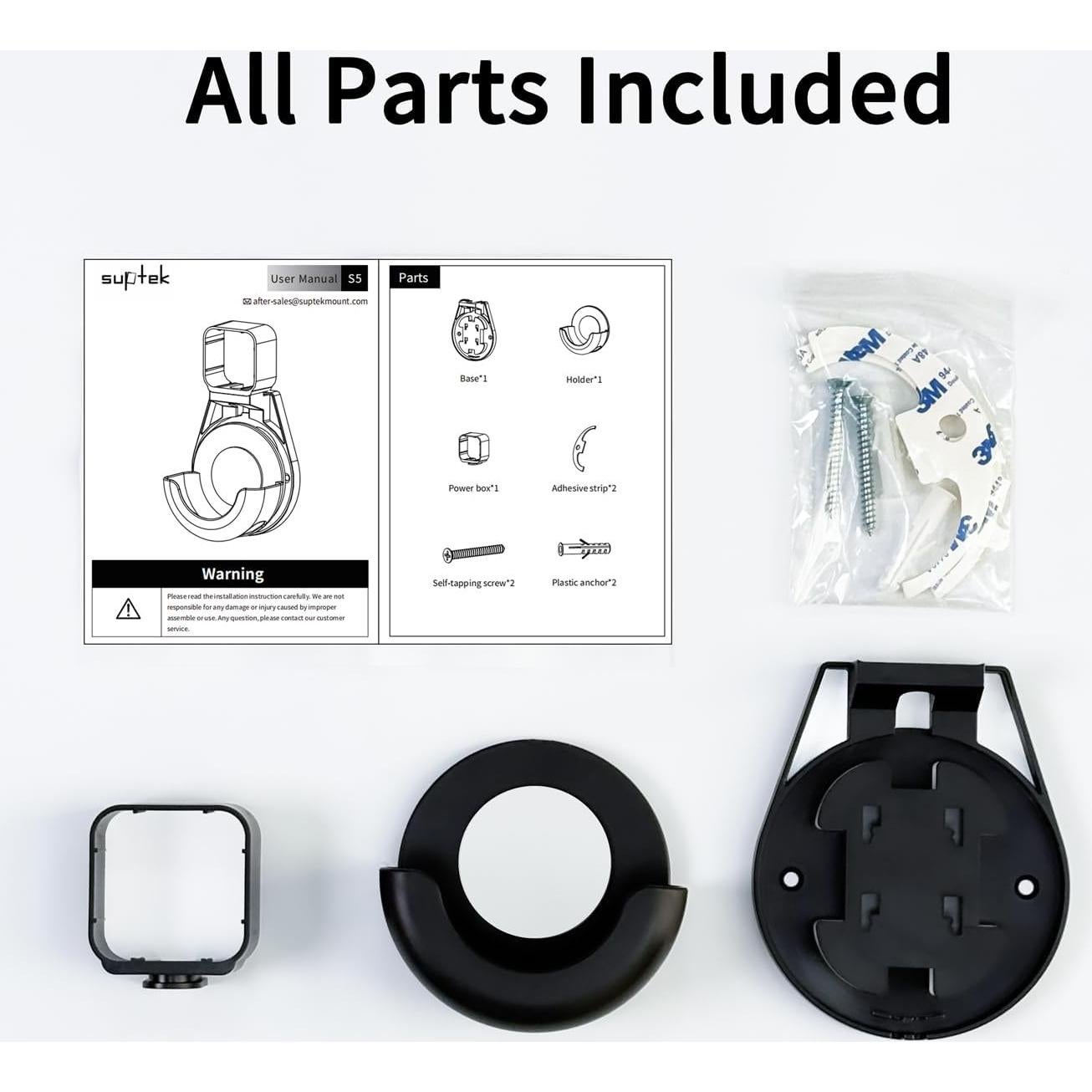 Soporte de Pared Suptek para Echo Dot 3ra Generación Negro